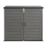 Darrahopens Furniture > Outdoor > Outdoor Storage Boxes Gardeon Outdoor Storage Box 1170L Container Lockable Cabinet Tool Organizer Shed Grey