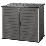 Darrahopens Furniture > Outdoor > Outdoor Storage Boxes Gardeon Outdoor Storage Box 1170L Container Lockable Cabinet Tool Organizer Shed Grey