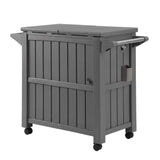Darrahopens Furniture > Outdoor > Outdoor Storage Boxes Gardeon Outdoor Storage Cabinet Box 80L Ice Bucket Cooler Rolling Serving Cart Kitchen Trolley Brown In Australia - Darrahopens