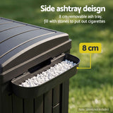 Darrahopens Furniture > Outdoor > Outdoor Storage Boxes Gardeon Outdoor Trash Cans Dual Compartment Trash Can 220L Black In Australia - Darrahopens