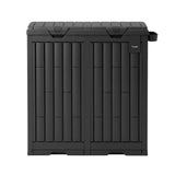 Darrahopens Furniture > Outdoor > Outdoor Storage Boxes Gardeon Outdoor Trash Cans Dual Compartment Trash Can 220L Black In Australia - Darrahopens