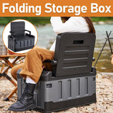 Darrahopens Furniture > Outdoor > Outdoor Tables Folding Storage Box Large Capacity Organizer Collapsible Container for Home Use