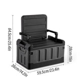 Darrahopens Furniture > Outdoor > Outdoor Tables Folding Storage Box Large Capacity Organizer Collapsible Container for Home Use