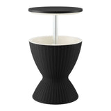Darrahopens Furniture > Outdoor > Outdoor Tables Gardeon Outdoor Bar Table Portable Ice Bucket Cooler 30L Adjustable Top Black In Australia - Darrahopens