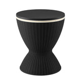 Darrahopens Furniture > Outdoor > Outdoor Tables Gardeon Outdoor Bar Table Portable Ice Bucket Cooler 30L Adjustable Top Black In Australia - Darrahopens
