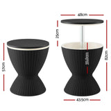Darrahopens Furniture > Outdoor > Outdoor Tables Gardeon Outdoor Bar Table Portable Ice Bucket Cooler 30L Adjustable Top Black In Australia - Darrahopens