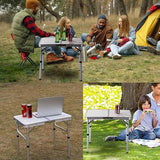 Darrahopens Furniture > Outdoor > Outdoor Tables Portable Folding Table Outdoor Picnic Camping Barbecue Lightweight Travel Desk