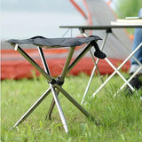 Darrahopens Furniture > Outdoor > Outdoor Tables Portable Outdoor Telescopic Folding Stool Camping Chair Fishing Seat Lightweight