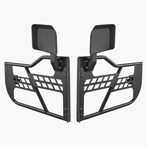Darrahopens Furniture > Outdoor > Outdoor Tables VEVOR Jeep Tube Doors, 2-Door, Hunting Style Jeep Tubular Door with Heavy-Duty Hinges & OE Latch, Jeep Doors with Rear View Mirrors, Fit for 2018-2024 Jeep Wrangler JL & 2020-2024 Jeep Gladiator JT