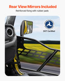 Darrahopens Furniture > Outdoor > Outdoor Tables VEVOR Jeep Tube Doors, 2-Door, Hunting Style Jeep Tubular Door with Heavy-Duty Hinges & OE Latch, Jeep Doors with Rear View Mirrors, Fit for 2018-2024 Jeep Wrangler JL & 2020-2024 Jeep Gladiator JT