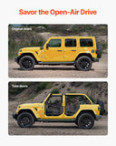 Darrahopens Furniture > Outdoor > Outdoor Tables VEVOR Jeep Tube Doors, 4-Door, Hunting Style Jeep Tubular Door with Heavy-Duty Hinges & OE Latch, Jeep Doors with Rubber Pads & Toughened Steel Tube, Fit for 2007-2018 Jeep Wrangler JK
