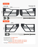 Darrahopens Furniture > Outdoor > Outdoor Tables VEVOR Jeep Tube Doors, 4-Door, Hunting Style Jeep Tubular Door with Heavy-Duty Hinges & OE Latch, Jeep Doors with Rubber Pads & Toughened Steel Tube, Fit for 2007-2018 Jeep Wrangler JK