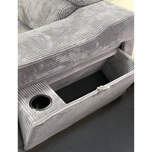 Darrahopens Furniture > Sofas Comfort Sleeper: Stylish Fabric Sofa Bed for Cozy Living Dark Grey - Left