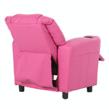 Darrahopens Furniture > Sofas Oliver Kids Recliner Chair Sofa Children Lounge Couch PU Armchair - Pink