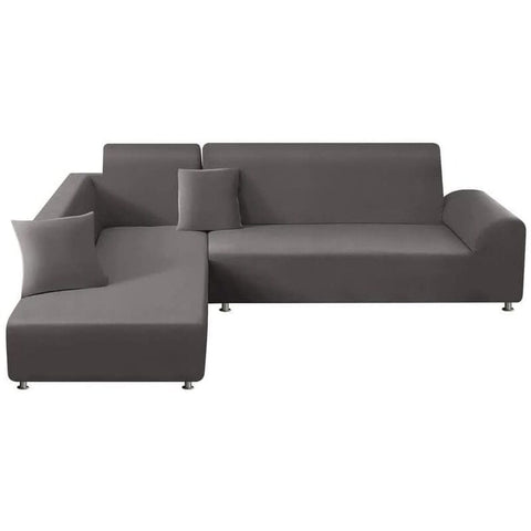 Darrahopens Furniture > Sofas > Sofa Accessories 1 Piece Corner Sofa Cover with L Armrests and 1 Pillowcase, Stretch L Shape Cover, 90 to 140 cm