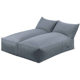 Artiss Outdoor Bean Bag Chair Cover (No Filler) 2 Seater Beanbag Lounge Sofacover Adults Splash-Proof Large Bean Bag Cover for Patio Poolside Relaxing Indoor, Grey