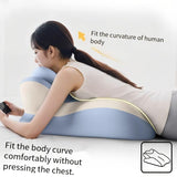 Darrahopens Furniture > Sofas > Sofa Accessories Bed Stomach-Sleep Pillow - Multi-functional Prone Position Pillow for Stomach Sleeping, Phone Use, Reading, Couples Fun Play, Intimacy Aid for Couples, Bed Hip Elevation Tool, Pā Pā Pillow（BLUE）