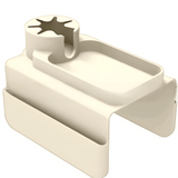 Darrahopens Furniture > Sofas > Sofa Accessories Beige Waterproof Silicone Couch Armrest Cup Holder Tray - Non-Slip & Anti-Spill, Multi-Slot Organizer for Drinks Bottle, Remote, Ipad & snacks