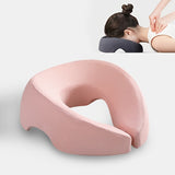 Darrahopens Furniture > Sofas > Sofa Accessories BLUE Soft O-shaped/U-shaped Face Pillow for Beauty Salons/Spa Massage, Ergonomic Face Pillow, Multi-functional Suitable for Adult Facial Care and Relaxation, Multi-functional Neck and Face Support Comfort Face Pillow