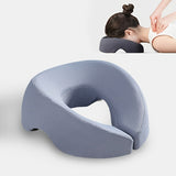 Darrahopens Furniture > Sofas > Sofa Accessories BLUE Soft O-shaped/U-shaped Face Pillow for Beauty Salons/Spa Massage, Ergonomic Face Pillow, Multi-functional Suitable for Adult Facial Care and Relaxation, Multi-functional Neck and Face Support Comfort Face Pillow