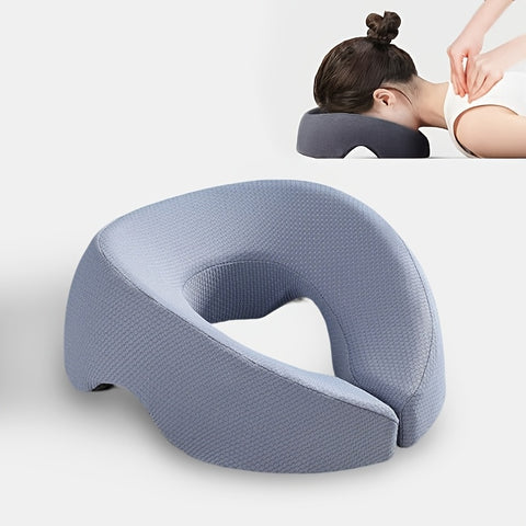 Darrahopens Furniture > Sofas > Sofa Accessories BLUE Soft O-shaped/U-shaped Face Pillow for Beauty Salons/Spa Massage, Ergonomic Face Pillow, Multi-functional Suitable for Adult Facial Care and Relaxation, Multi-functional Neck and Face Support Comfort Face Pillow