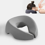 Darrahopens Furniture > Sofas > Sofa Accessories BLUE Soft O-shaped/U-shaped Face Pillow for Beauty Salons/Spa Massage, Ergonomic Face Pillow, Multi-functional Suitable for Adult Facial Care and Relaxation, Multi-functional Neck and Face Support Comfort Face Pillow