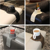 Darrahopens Furniture > Sofas > Sofa Accessories Couch Coaster Drink Holder for Sofa Armrest and Lounger, Spill-Resistant Cup Holder, Mocha Brown