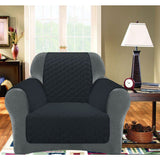 Darrahopens Furniture > Sofas > Sofa Accessories Custom Fit Sofa Cover Protector One Seater Slate