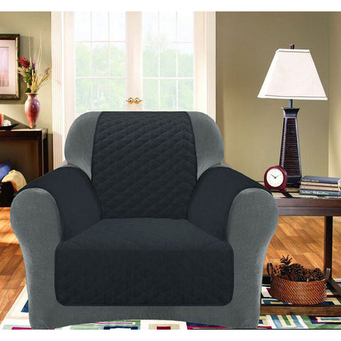 Darrahopens Furniture > Sofas > Sofa Accessories Custom Fit Sofa Cover Protector One Seater Slate