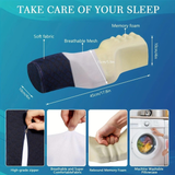 Darrahopens Furniture > Sofas > Sofa Accessories Ergonomic Multi-Purpose Neck Pillow, Memory Foam Support, Breathable and Washable, Versatile Use, Ideal Companion for Office Rest and Home Sleep.
