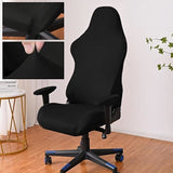 Darrahopens Furniture > Sofas > Sofa Accessories Gaming Chair Cover with Armrests, Black Stretchy Washable Cover for Gaming Computer and Swivel Chairs