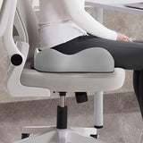 Darrahopens Furniture > Sofas > Sofa Accessories grey+black **Waist Support and Seat Cushion Combo: Scientifically Supports the Back, Breathable and Pressure-Relieving, Comfortable for 8 Hours of Sitting**