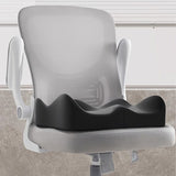 Darrahopens Furniture > Sofas > Sofa Accessories grey+black **Waist Support and Seat Cushion Combo: Scientifically Supports the Back, Breathable and Pressure-Relieving, Comfortable for 8 Hours of Sitting**