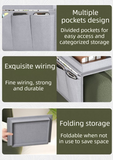 Darrahopens Furniture > Sofas > Sofa Accessories Grey Foldable  Sofa Armrest Organizer With 3-Zones - 20kg Load Capacity, Thickended Oxford Cloth Storage Bag for Dorms, Cars & Living Rooms