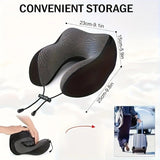 Darrahopens Furniture > Sofas > Sofa Accessories Outdoor Travel Car Pillow, 1pc Memory Foam Hooded U-shaped Neck Pillow, Washable, Neck Pillow with Hood.(black)