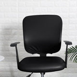 Darrahopens Furniture > Sofas > Sofa Accessories Pu Office Chair Cover Removable Stretch Armchair Cover Swivel Chair Protector Waterproof Oilproof For Banquet Home,