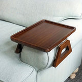 Darrahopens Furniture > Sofas > Sofa Accessories Red Folding Side Table for Sofa with Wooden Finish