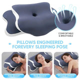 Darrahopens Furniture > Sofas > Sofa Accessories Side Sleeper Neck Pillow | Odor-Free, Light Beige Friendly Design, Comfortable Sleep Posture, Polyester Material, Hand Wash Only