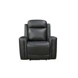 Darrahopens Furniture > Sofas > Sofas & Sofa Beds 1 Seater Electric Leather/PVC Black Recliner