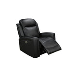 Darrahopens Furniture > Sofas > Sofas & Sofa Beds 3-2-1 Seater Electric Leather/PVC Black Recliner Set