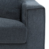 Darrahopens Furniture > Sofas > Sofas & Sofa Beds 3 Seater Sofa Set Polyester Fabric Charcoal Multilayer Two Pillows Individual Pocket Spring