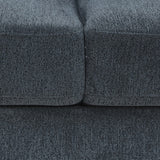 Darrahopens Furniture > Sofas > Sofas & Sofa Beds 3 Seater Sofa Set Polyester Fabric Charcoal Multilayer Two Pillows Individual Pocket Spring