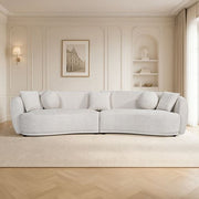 Darrahopens Furniture > Sofas > Sofas & Sofa Beds 4 Seater Curved Fabric Sofa In Australia - Darrahopens