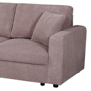 Darrahopens Furniture > Sofas > Sofas & Sofa Beds 5-Piece Pink Modular Corduroy Sofa with Storage Chaise In Australia - Darrahopens