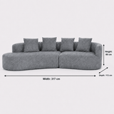 Darrahopens Furniture > Sofas > Sofas & Sofa Beds Arco 3 Seater Compressed Sofa In Australia - Darrahopens