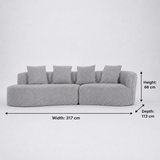 Darrahopens Furniture > Sofas > Sofas & Sofa Beds Arco 3 Seater Compressed Sofa In Australia - Darrahopens
