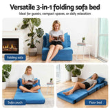 Darrahopens Furniture > Sofas > Sofas & Sofa Beds Artiss 2 Pack Folding Sofa Bed Armless Lounger Foam Floor Sofas Futons Couches In Australia - Darrahopens