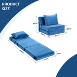 Darrahopens Furniture > Sofas > Sofas & Sofa Beds Artiss 2 Pack Folding Sofa Bed Armless Lounger Foam Floor Sofas Futons Couches In Australia - Darrahopens