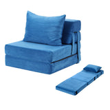Darrahopens Furniture > Sofas > Sofas & Sofa Beds Artiss 2 Pack Folding Sofa Bed Armless Lounger Foam Floor Sofas Futons Couches In Australia - Darrahopens
