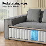 Darrahopens Furniture > Sofas > Sofas & Sofa Beds Artiss 2 Seater Sofa Loveseat Sofas Bed Couch No Assembly Corduroy Small Couches Apartement